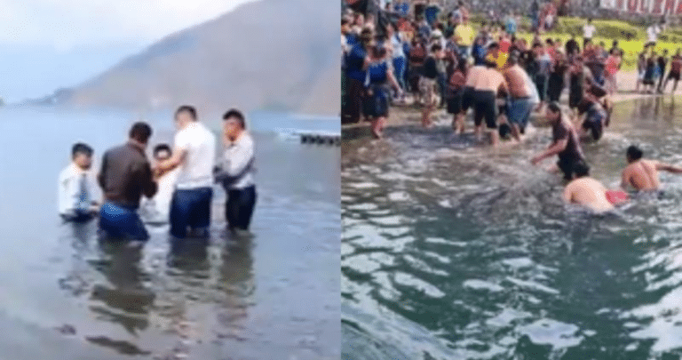 Tragedia en las aguas del Atitlán: Hombre fallece durante bautismo en Guatemala