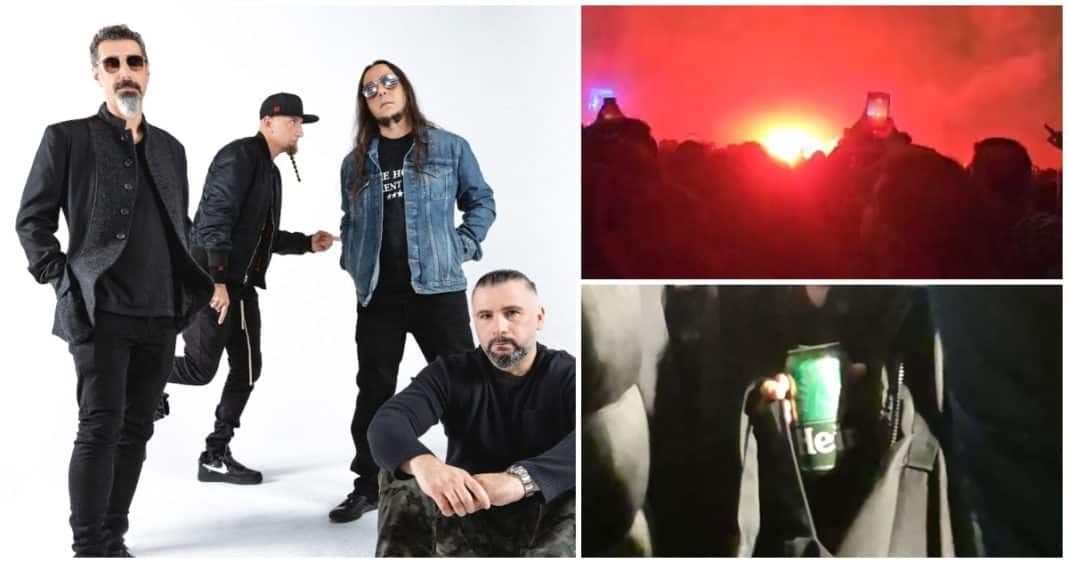 Caos en el Concierto de System of a Down: Bengalas, Alcohol y Seguridad Vulnerada