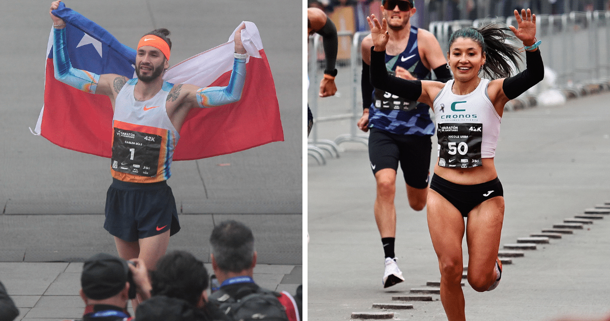 El Triunfo de Carlos Díaz: Oro en el Maratón de Santiago y el Premio 'Erika Olivera' para Nicole Urra