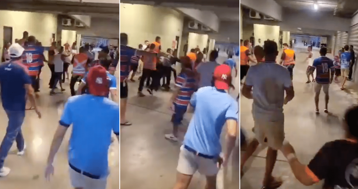 Enfrentamiento Épico: Hinchas de Fortaleza Expulsan a Fanáticos Infiltrados de Colo Colo