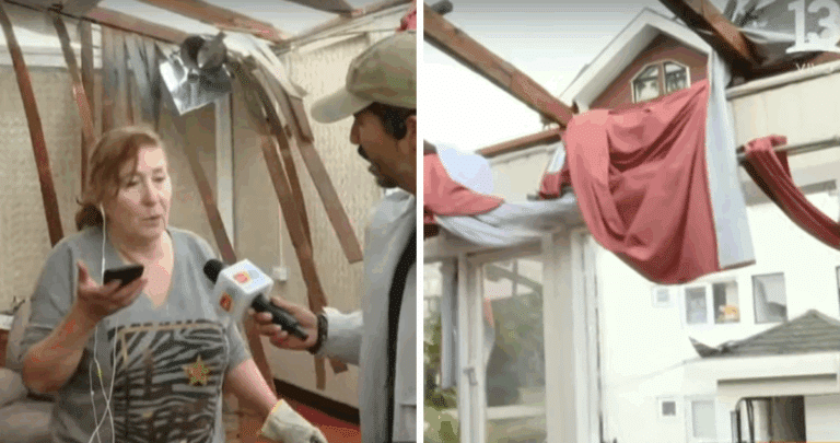 Heroína de Puerto Varas: Cómo una abuela salvó a su nieto del devastador tornado
