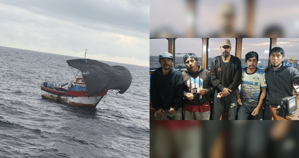 Milagro en el Mar: 5 Pescadores Peruanos Rescatados Tras 55 Días a la Deriva