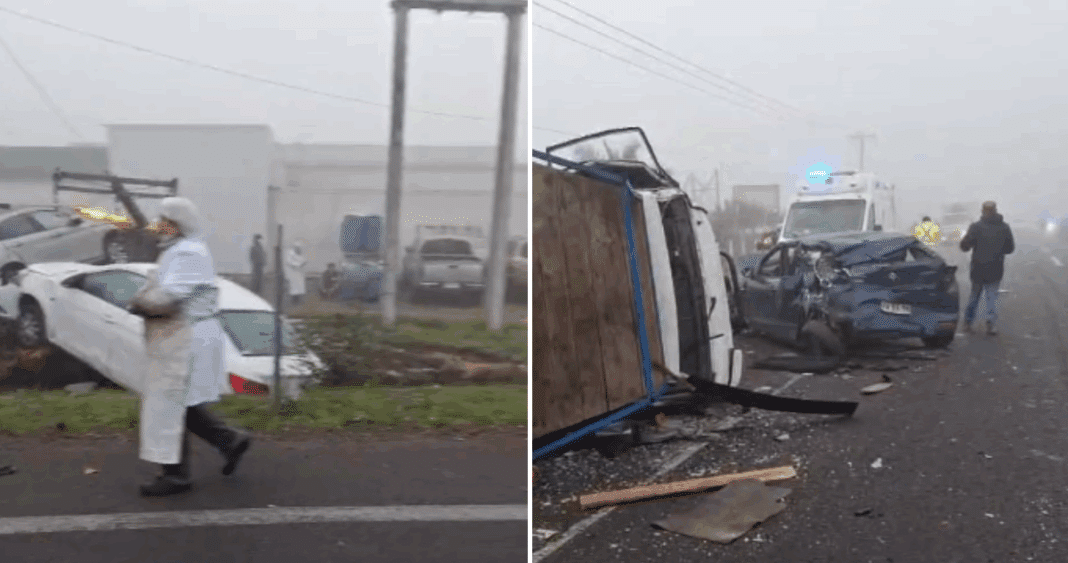 Múltiple Colisión en la Ruta 5 Sur: Más de 10 Vehículos Impactados y Heridos en Linares