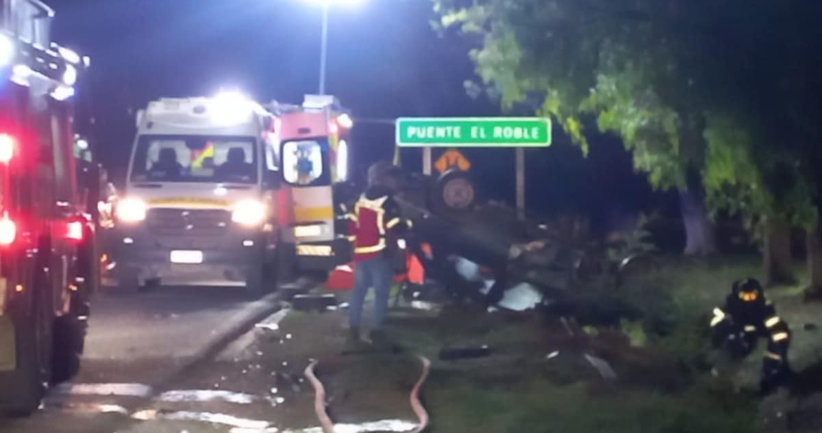 Trágico Vuelco en Ruta N-48: Conductor Pierde la Vida en Accidente Cerca del Puente El Roble