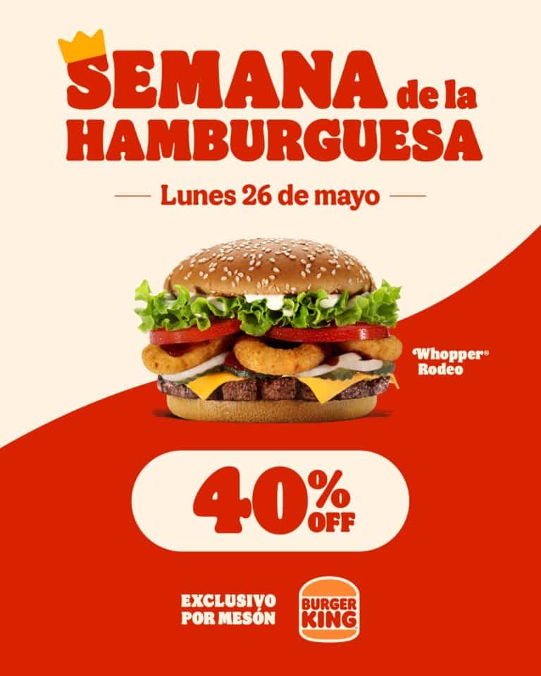 ¡Celebra el Día de la Hamburguesa con Burger King y Conviértete en el Rey por un Año!