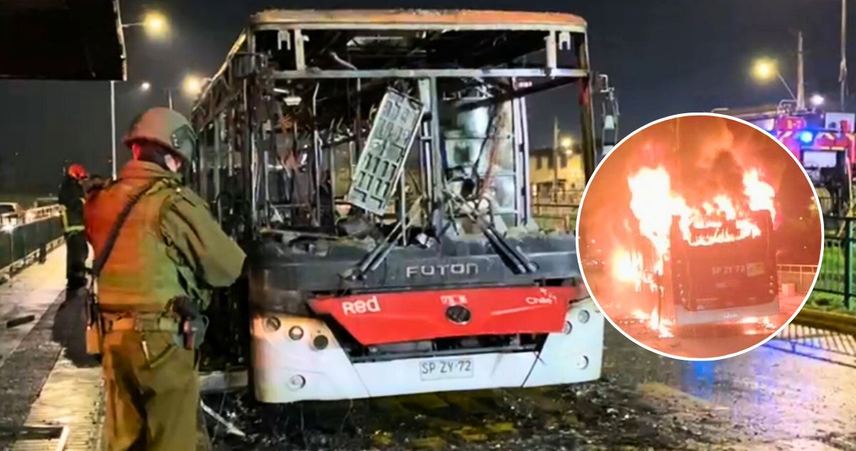 Ataque Incendiario Calcina Bus Eléctrico en Pedro Aguirre Cerda: Panfletos Hallados en la Escena