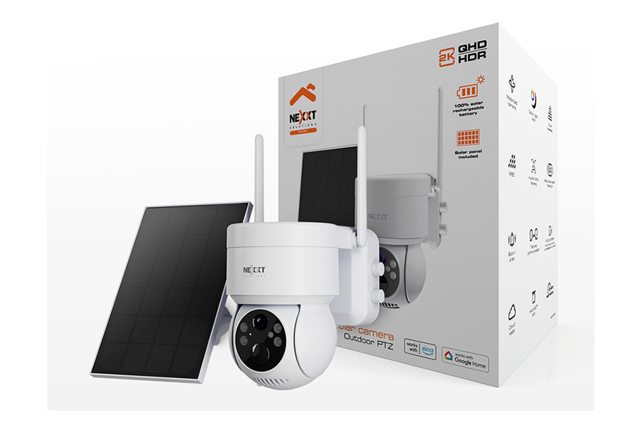 Cámara PTZ Solar Nexxt Home: Vigilancia Autosuficiente y Seguridad Inteligente para tu Hogar