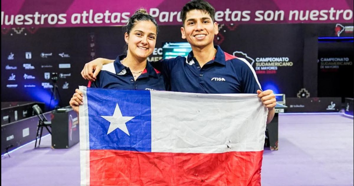 Chilenos Dominan el Tenis de Mesa Sudamericano: Gómez y Ortega Conquistan Oro en Dobles Mixto