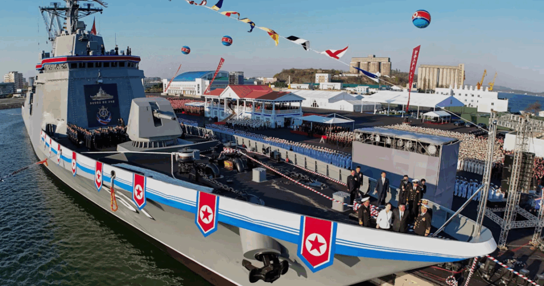 Corea del Norte Logra Reflotar su Nuevo Destructor Tras Accidente Inicial
