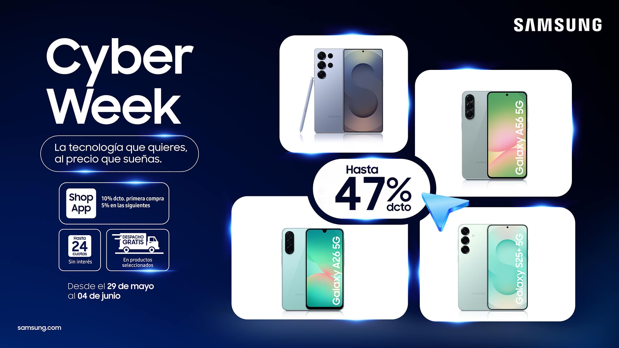 Descubre los Increíbles Descuentos de la Cyber Week de Samsung: Actualiza tu Tecnología con Estilo