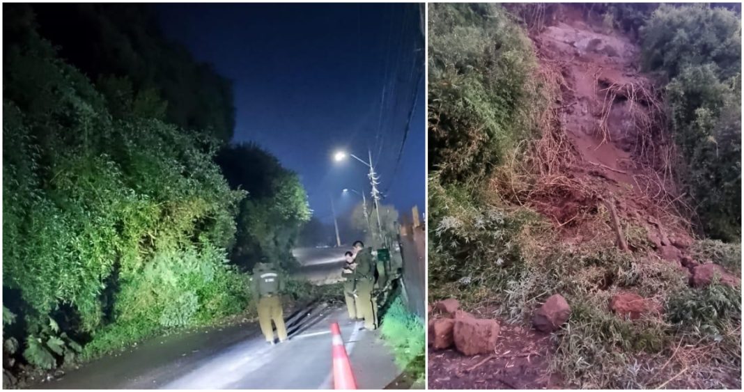 Deslizamiento de Tierra Bloquea Crucial Ruta en Puerto Montt