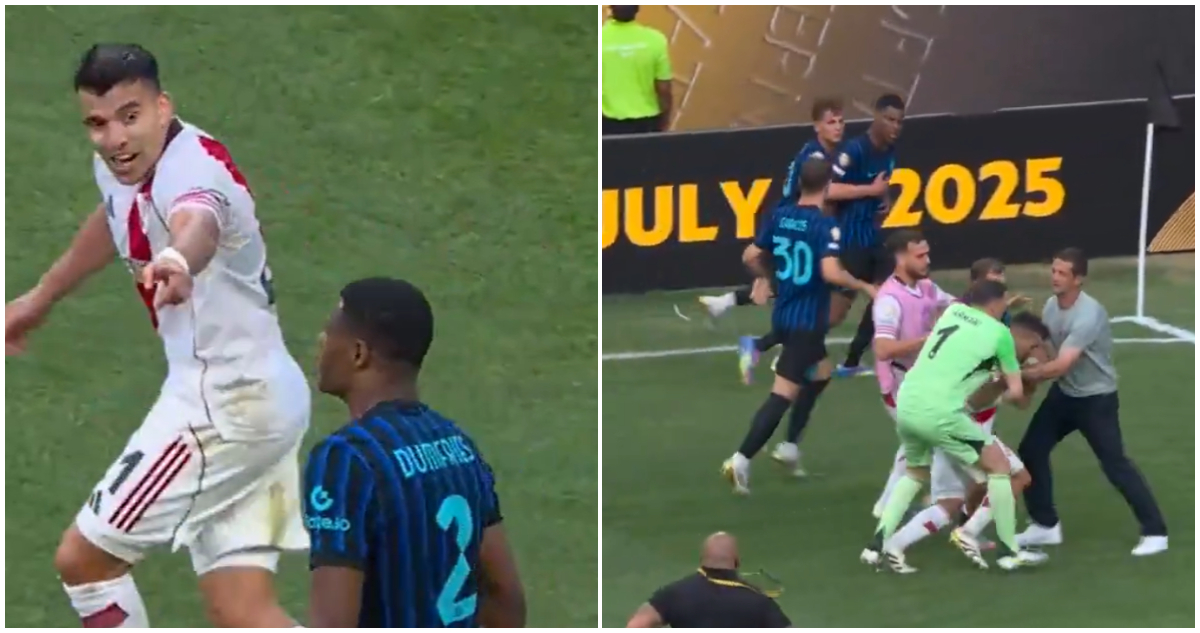Escándalo en el Inter-River: Acuña y Dumfries protagonizan pelea en el túnel