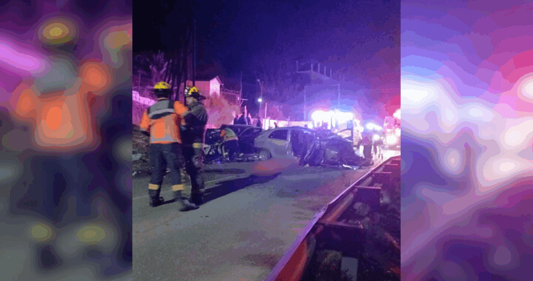 Grave Accidente Vial en Los Andes: 6 Heridos en Choque Frontal
