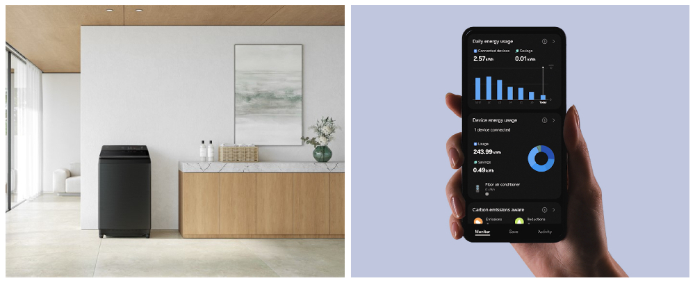 Lavadora Samsung BESPOKE AI: Ahorra Energía con el Modo AI Energy Mode