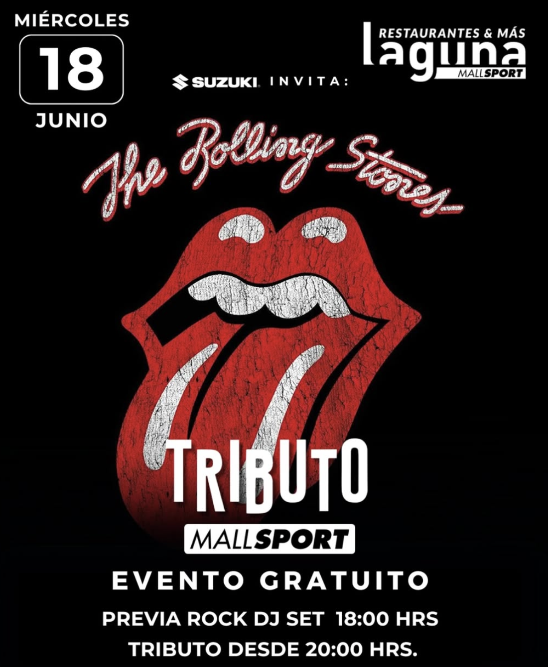 Revive la Leyenda de The Rolling Stones en Mall Sport: Tributo Gratuito de The Hot Stones