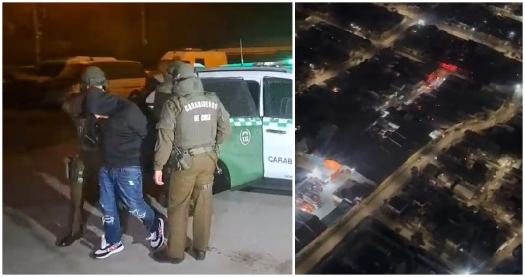 Violenta Persecución Policial en Cerro Navia: Tres Sujetos Detenidos Tras Disparar Más de 20 Tiros