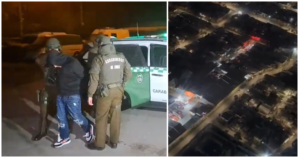 Violenta Persecución Policial en Cerro Navia: Tres Sujetos Detenidos Tras Disparar Más de 20 Tiros