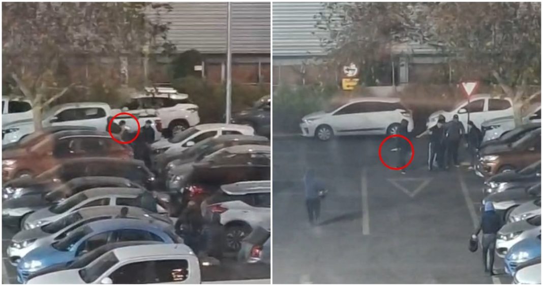 Violento Incidente en Estacionamiento Escolar: Joven Apuñalado con Cuchillo Carnicero