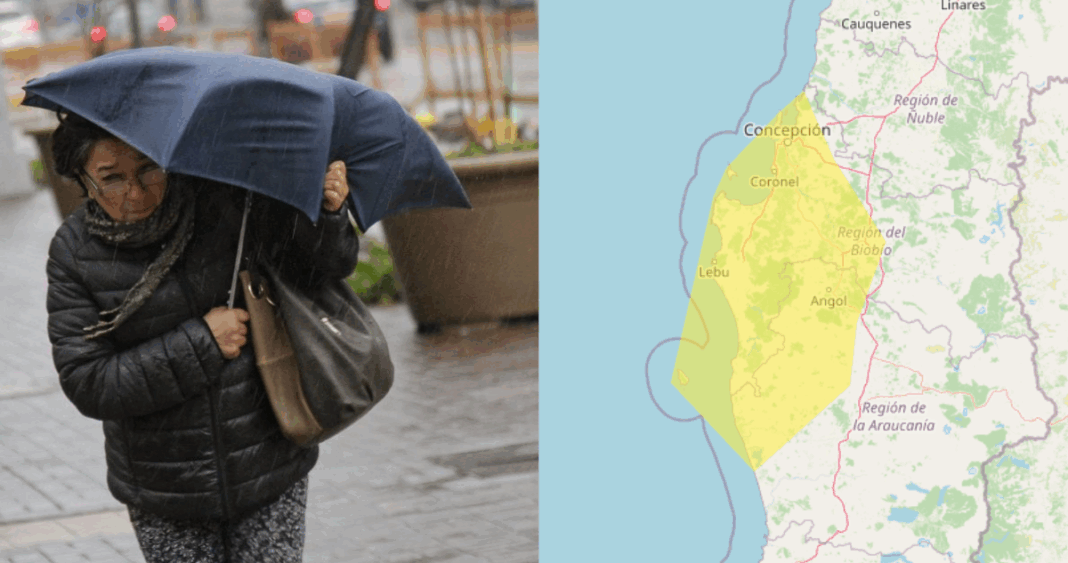 Alerta por Nubes Convectivas con Características Tornádicas en Bío Bío y La Araucanía