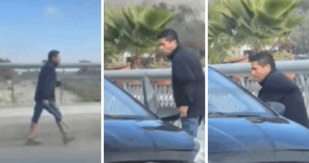 Chofer Enojado Queda Atrapado Fuera de su Taxi Tras Violenta Confrontación en Copiapó
