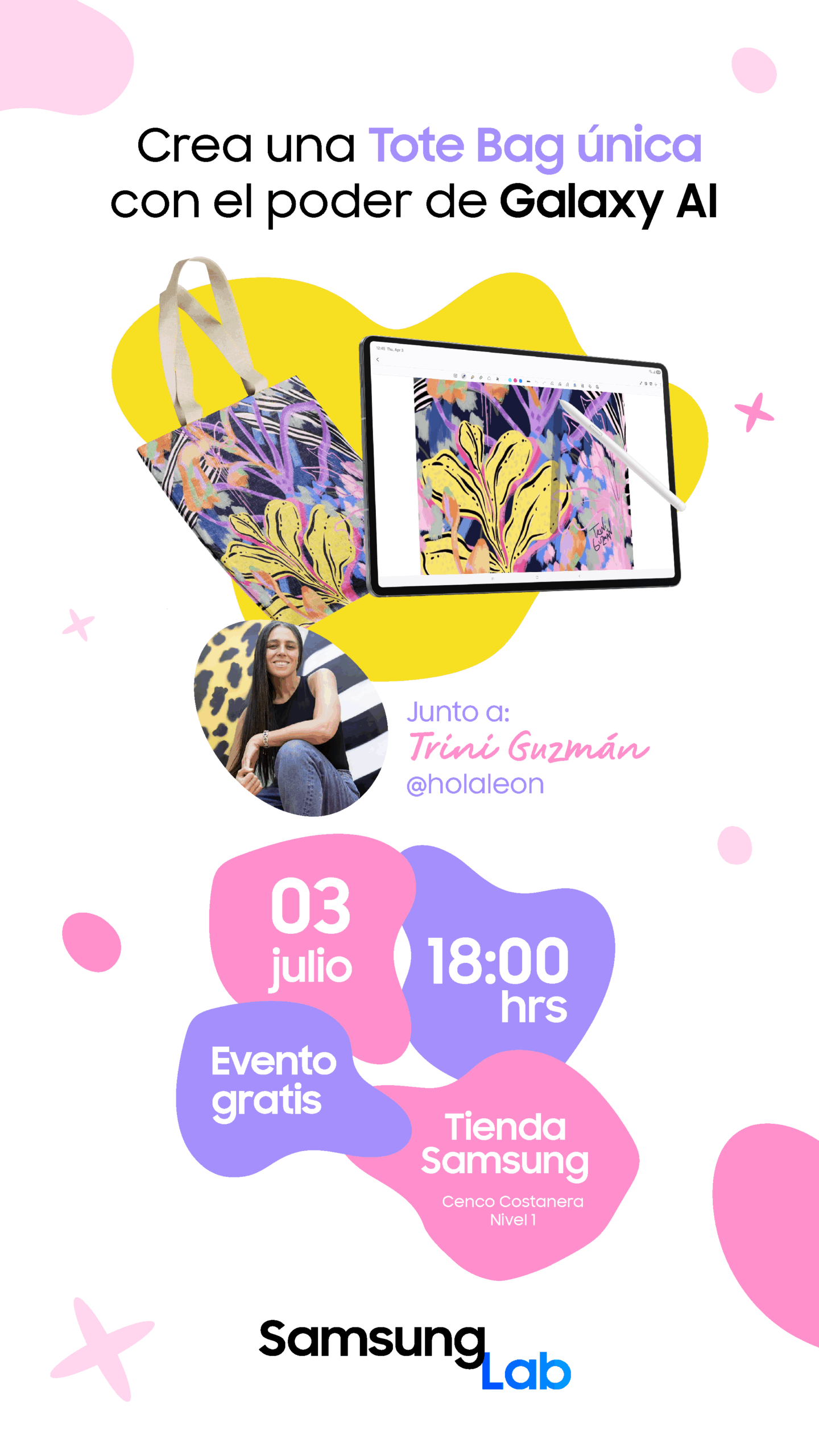 Descubre la Fusión Perfecta entre Creatividad y Tecnología con Samsung y Trini Guzmán