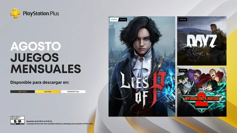 Descubre los Juegos Gratuitos de PlayStation Plus: Lies of P, DayZ y My Hero One's Justice 2