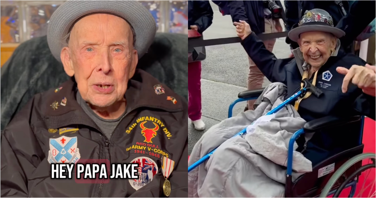 El Legado Heroico de 'Papa' Jake Larson: El Último Sobreviviente del Día D que Cautivó a Millones en TikTok