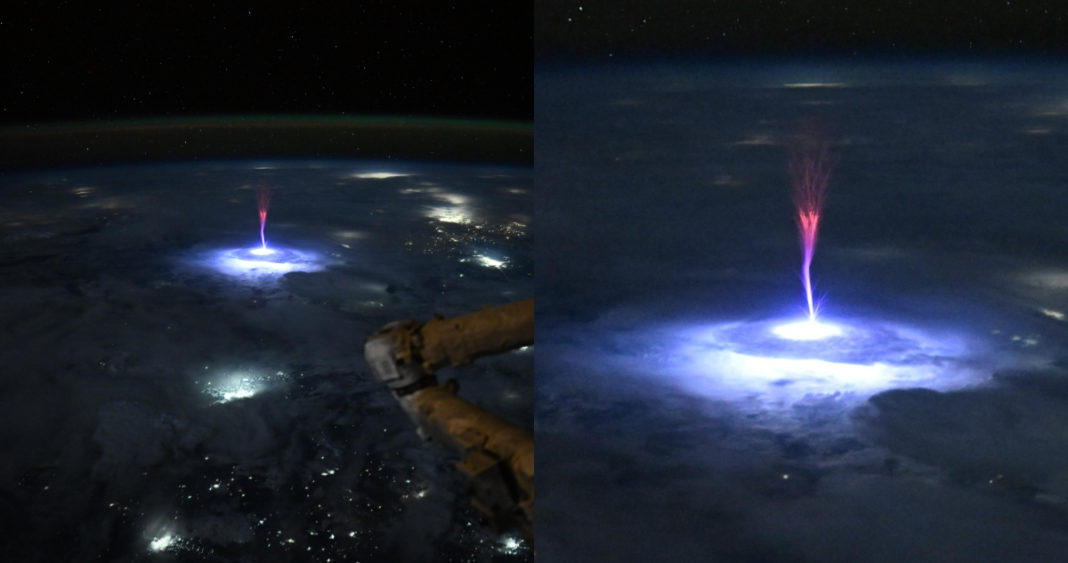 Fascinantes Destellos Rojos en la Mesosfera: Astronauta de la NASA Captura Raro Fenómeno Atmosférico