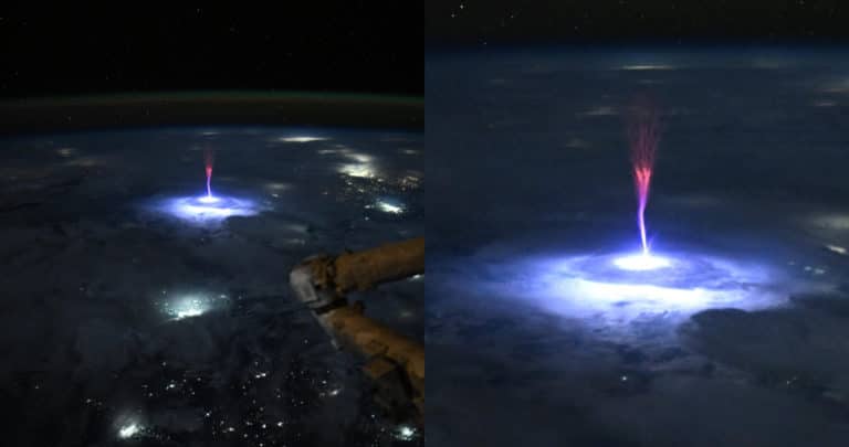 Fascinantes Destellos Rojos en la Mesosfera: Astronauta de la NASA Captura Raro Fenómeno Atmosférico