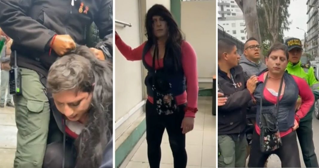 Hombre disfrazado de mujer detenido en colegio peruano por filmar a estudiantes