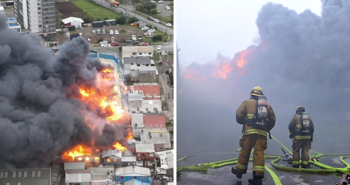 Incendio en Concepción: Bodega de ropa usada sin permiso municipal deja a 60 personas damnificadas