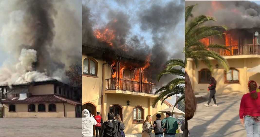 Incendio en Municipalidad de Peñalolén: Bomberos Trabajan para Controlar el Siniestro