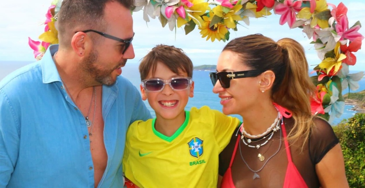 Kaminski y Andrade disfrutan de unas vacaciones familiares en Brasil