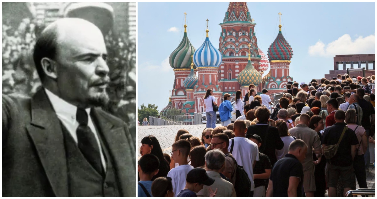 Multitudes se aglomeran en el último día del mausoleo de Lenin antes de su cierre temporal