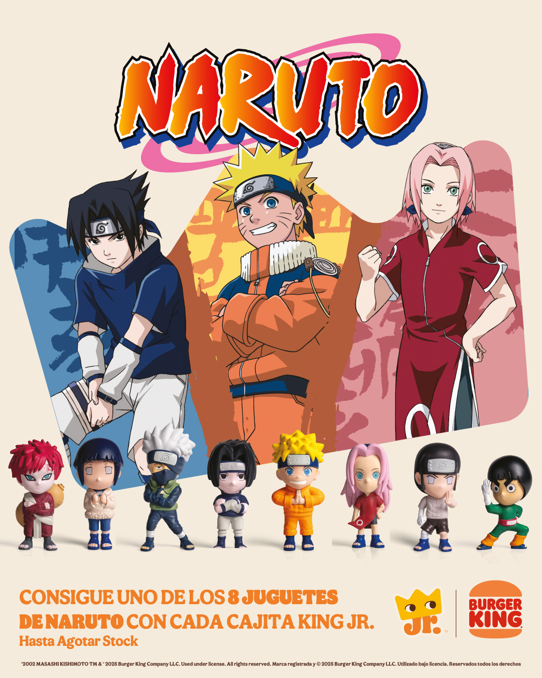 Naruto Invade Burger King: Colección Exclusiva de Figuras Coleccionables