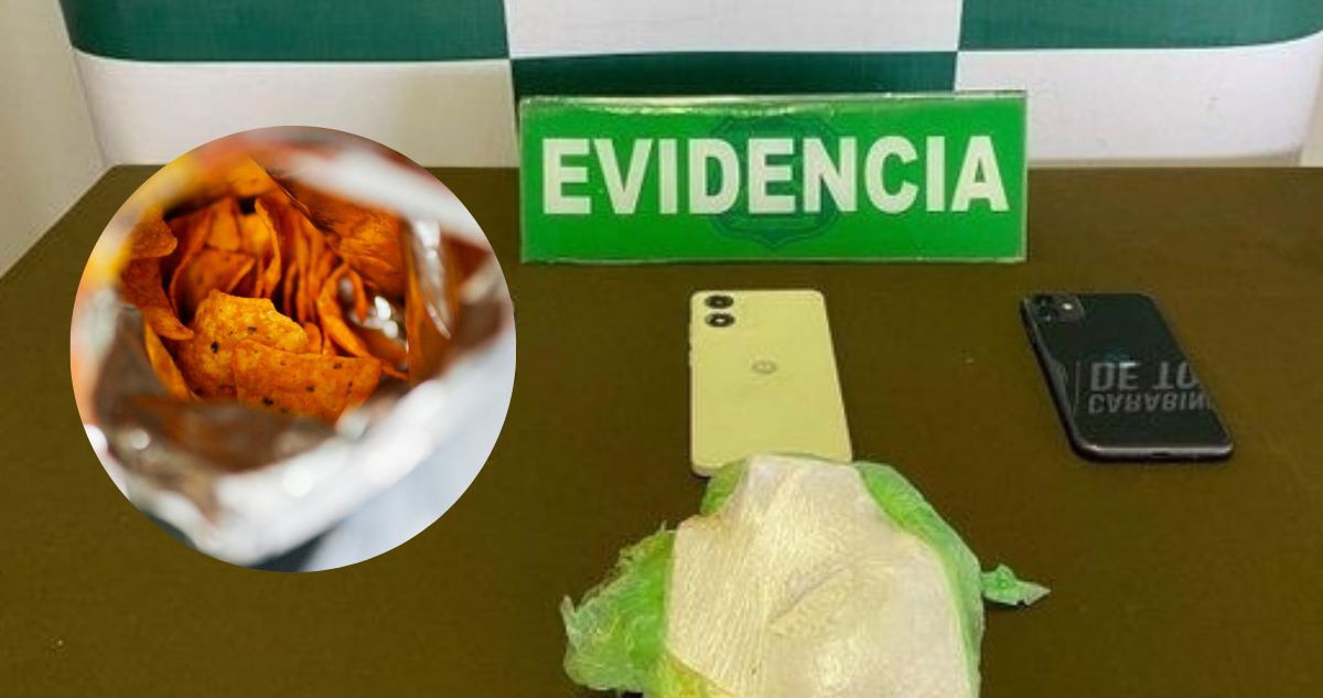 Pareja Colombiana Oculta Droga en Paquete de Doritos, Detenida en La Unión