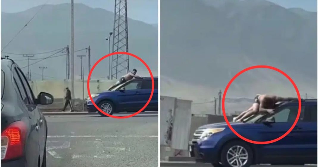 Pareja protagoniza peligroso incidente vial en Antofagasta