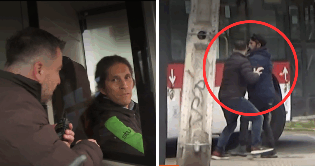 Periodista de CHV Encerrado y Casi Atropellado por Chofer Acusado de Violencia