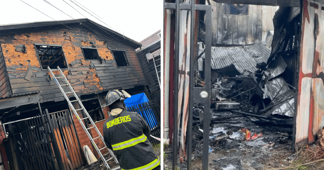 Trágico Incendio en Valdivia: Dos Víctimas Graves Trasladadas a Santiago
