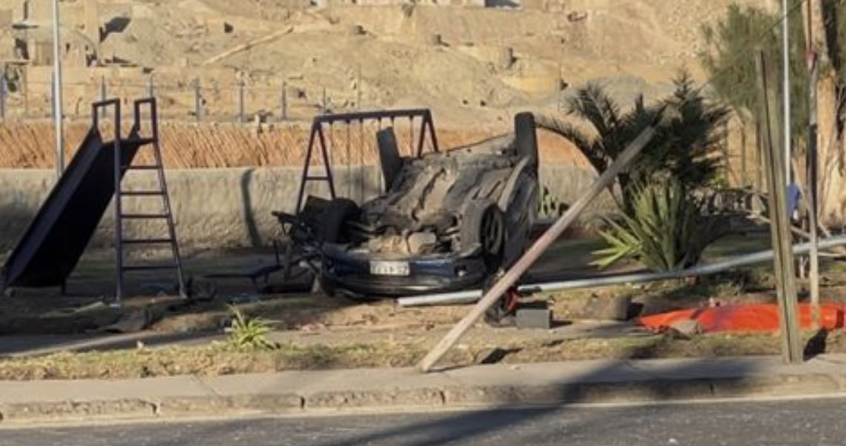Trágico accidente en Copiapó: Dos muertos y tres heridos tras volcamiento de vehículo