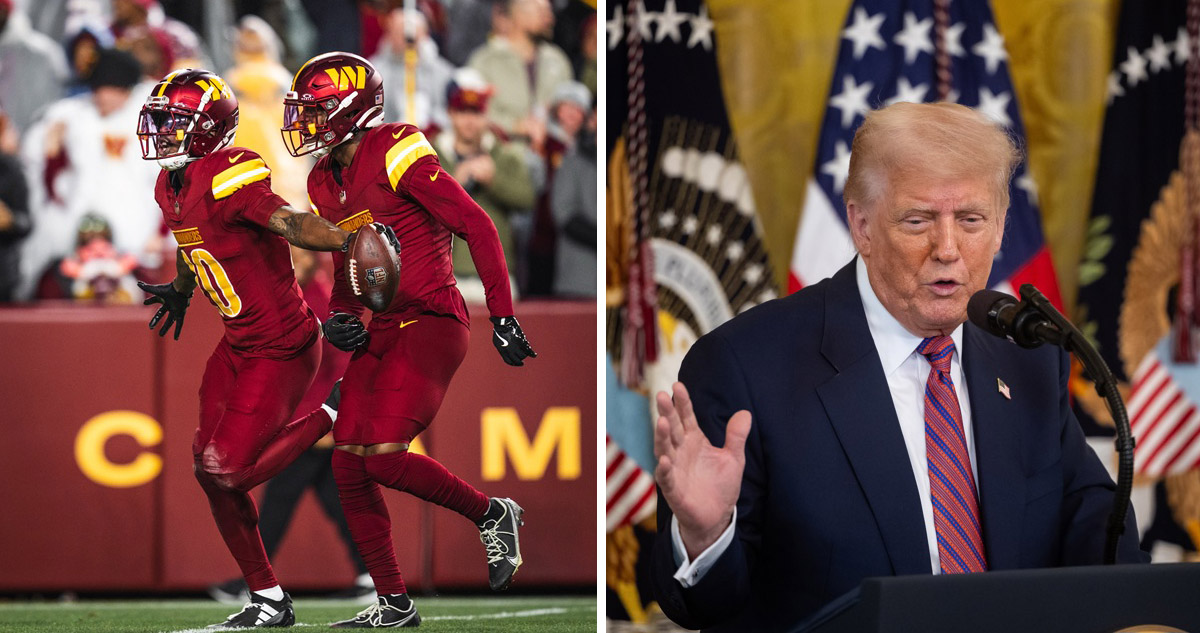 Trump exige a los Washington Commanders que recuperen su antiguo nombre racista