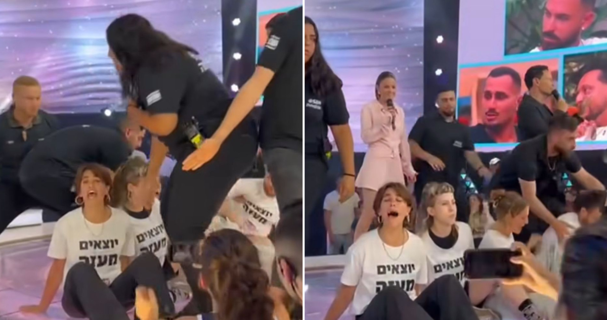 Activistas irrumpen en reality israelí para exigir el fin de la guerra en Gaza