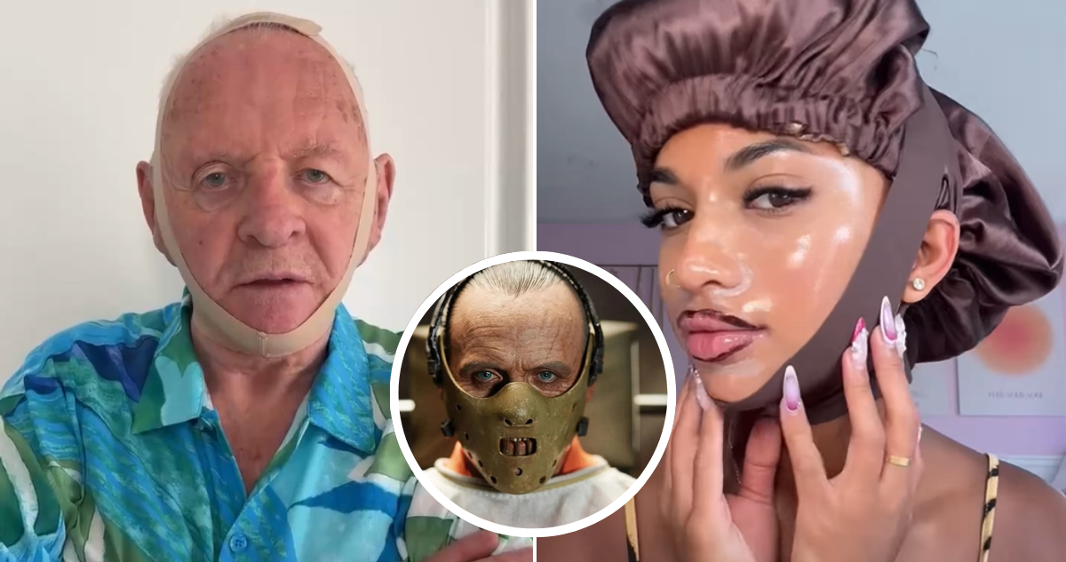 Anthony Hopkins se burla del modelador de papada de Kim Kardashian con su icónico personaje de Hannibal Lecter