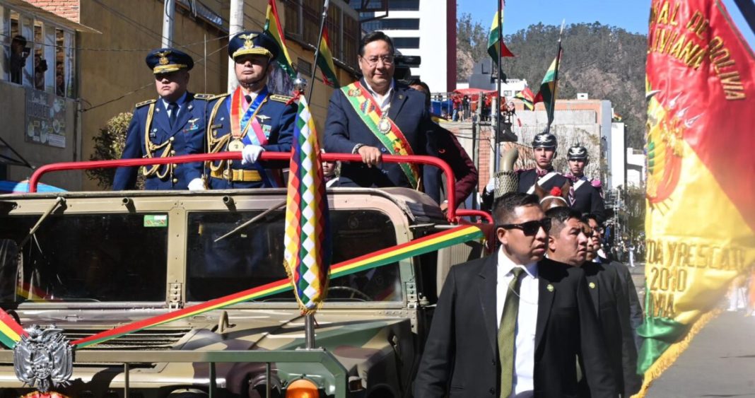 Arce llama al Ejército boliviano a prepararse ante