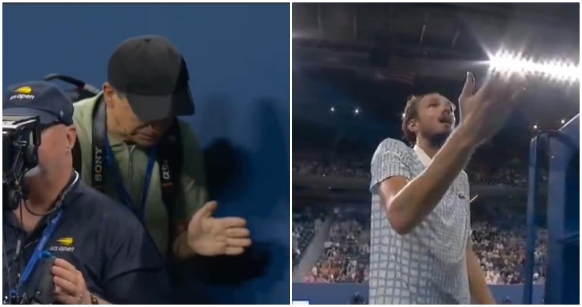 Caos en el US Open: Fotógrafo interrumpe partido y desata la furia de Medvedev