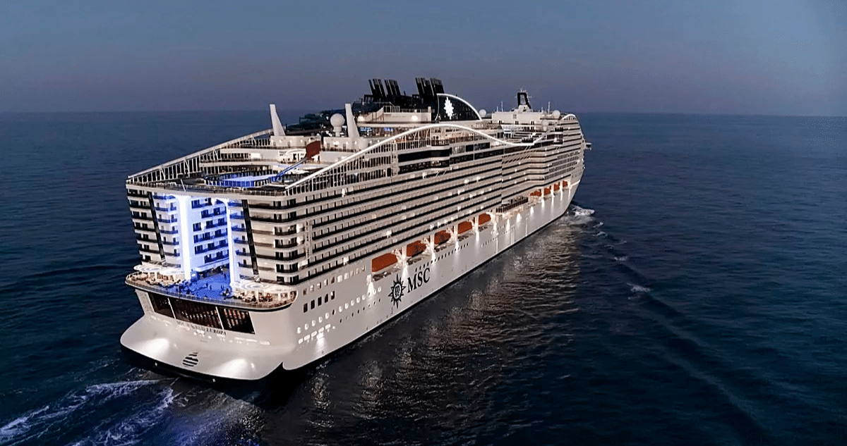 Crucero de MSC con 8.500 pasajeros a bordo sufre falla eléctrica y queda varado en alta mar