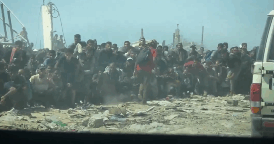 Desesperación y Peligro: Gazatíes Arriesgan Sus Vidas por Comida Bajo Fuego de Israel