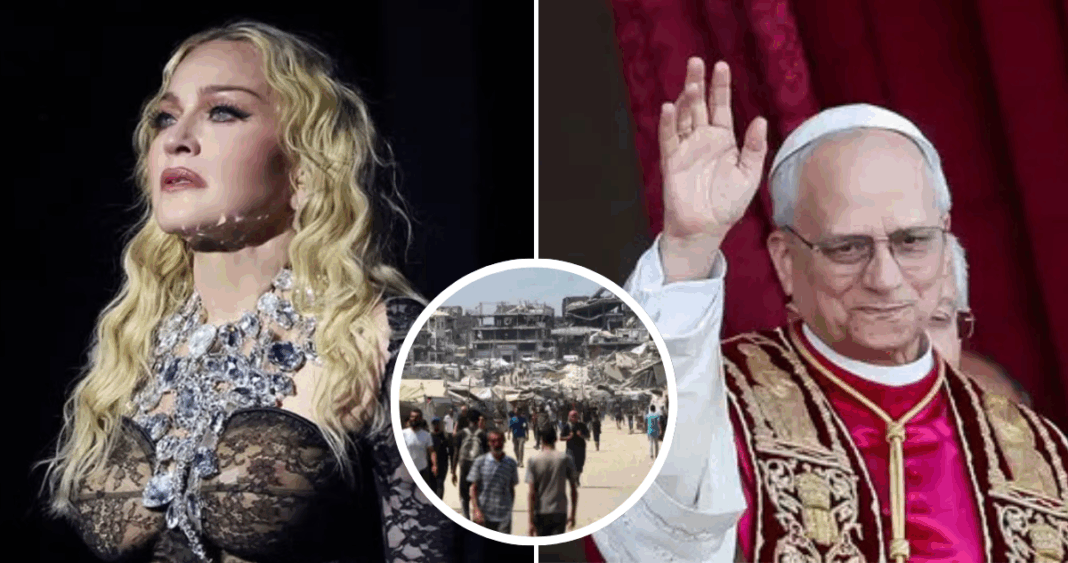 El llamado de Madonna al Papa: Ir a Gaza antes de que sea demasiado tarde