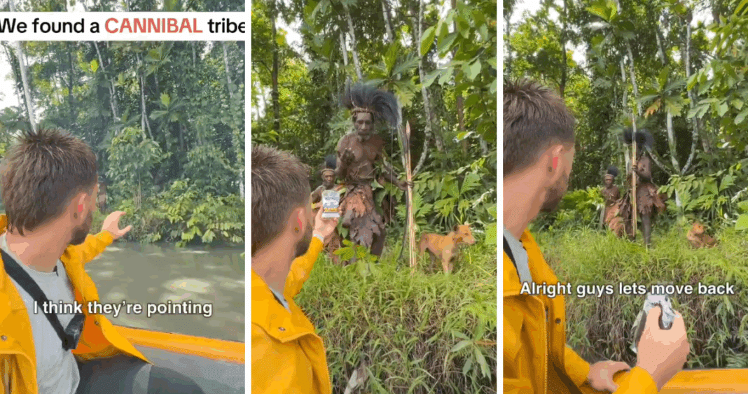 Encuentro Inesperado: Influencer Enfrenta a Tribu Aislada en la Selva de Papúa