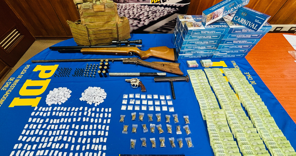 Golpe Contundente al Narcotráfico: PDI Desarticula Peligrosa Red de Microtráfico en Mulchén